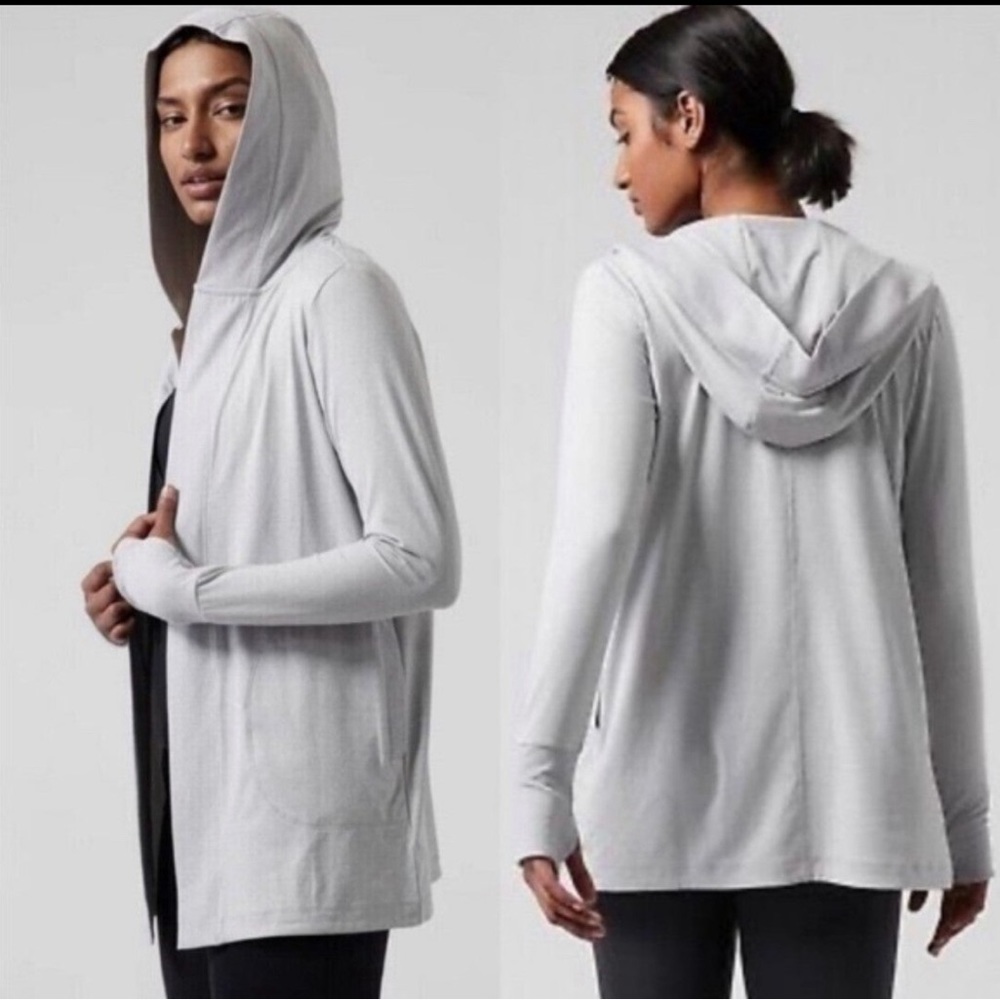 Athleta •L• Uptempo Wrap Cardigan Norwegian Grey